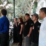 Evento Recicla Leitores no Solar do Jambeiro (Niterói) - Aline Lucas falando no evento
