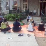 Evento Recicla Leitores no Solar do Jambeiro (Niterói) - Lucas meditação